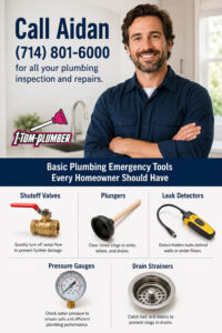 Emergency Plumbing Tools Anaheim homeowner emergency kit