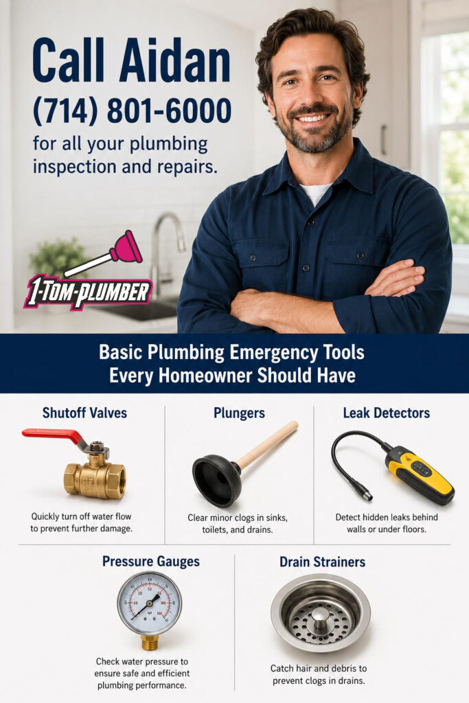 Emergency Plumbing Tools Anaheim homeowner emergency kit