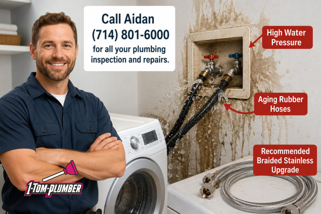 Washing Machine Hose Burst causing residential water damage