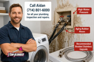 Washing Machine Hose Burst causing residential water damage